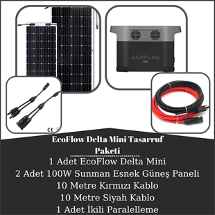 EcoFlow Delta Mini Tasarruf Paketi