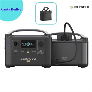 EcoFlow RIVER Pro ve Pro Extra Battery-(Paket)